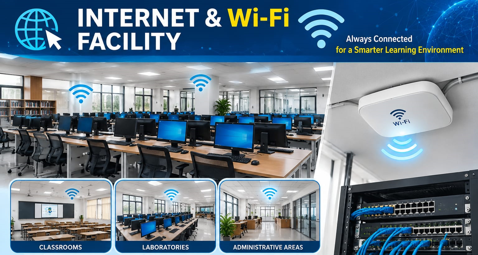 Internet and Wi-Fi facility